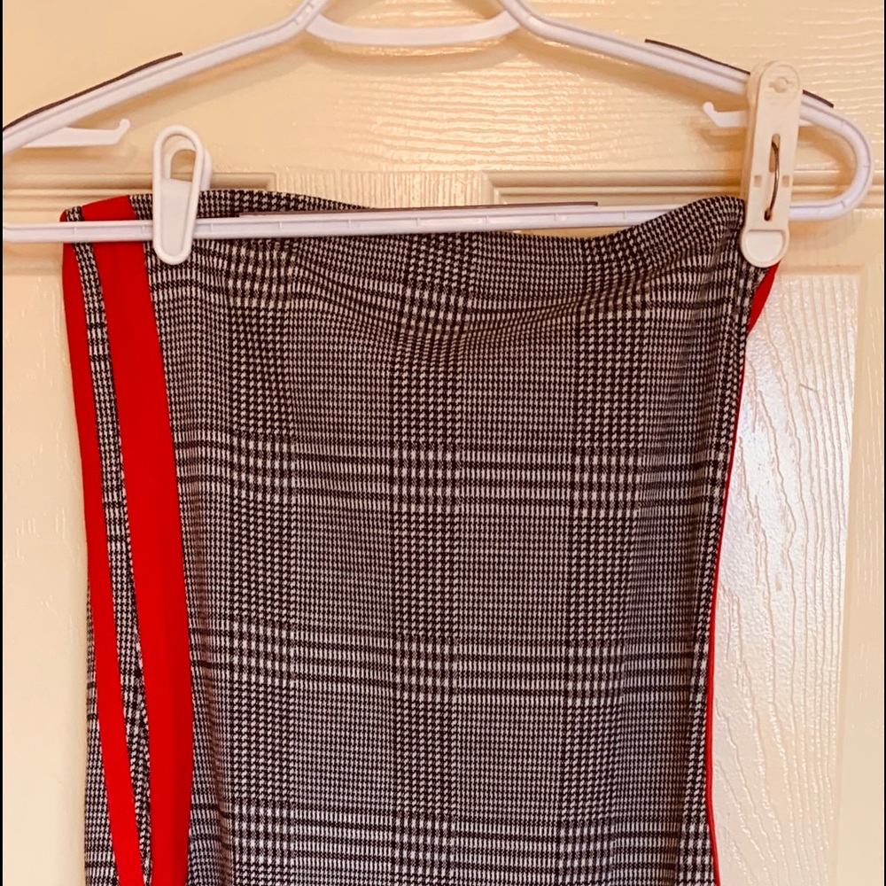 Black and white, mini tube dress with